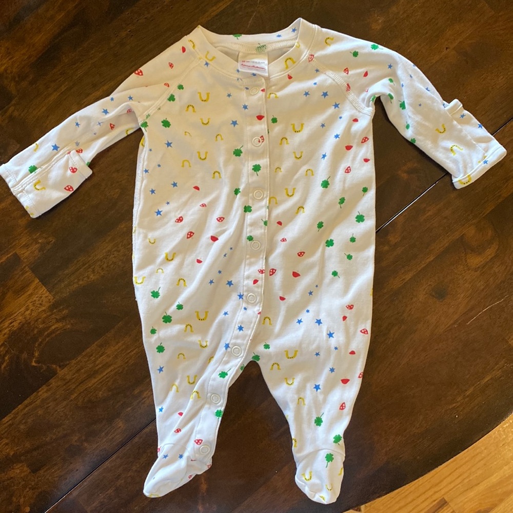 Hanna Anderson Organic Pima Cotton Onesie Sleeper Footed Pajamas